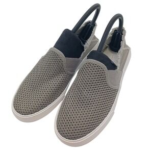 Austin Trading Co Slip On Sneakers Womens 7 Grey Excellent Mesh Frayed Trim